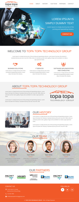 Web Design par rightway pour Topa Topa Technology Group | Design : #11123786