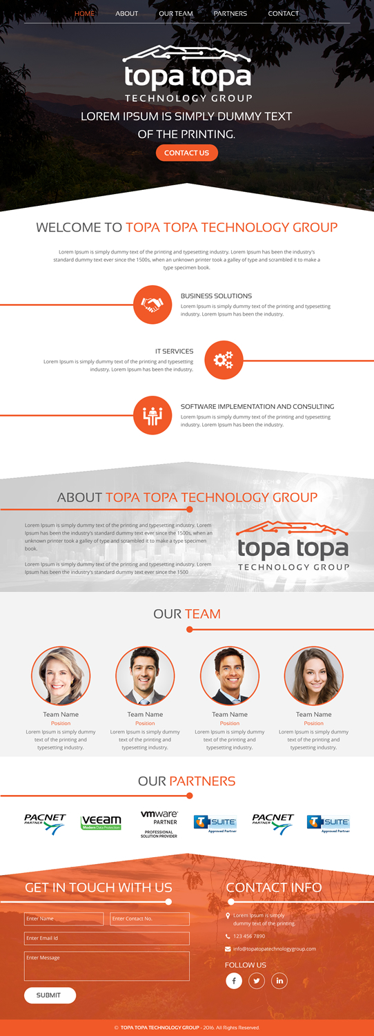 Web Design par rightway pour Topa Topa Technology Group | Design #11123809