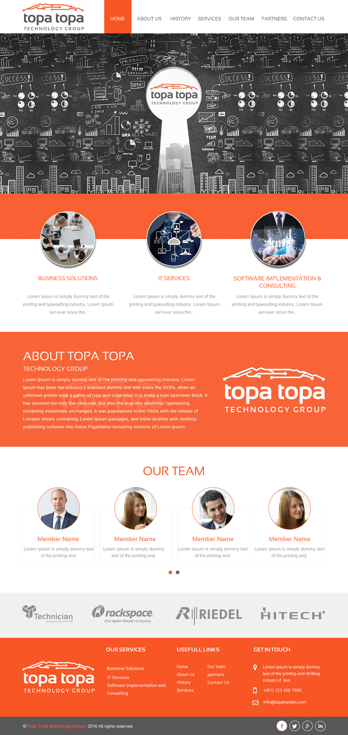 Web Design par rightway pour Topa Topa Technology Group | Design #11124148
