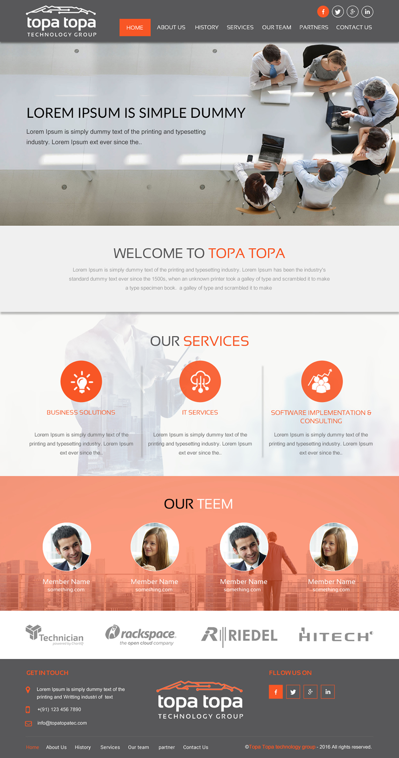 Web Design par rightway pour Topa Topa Technology Group | Design #11124180