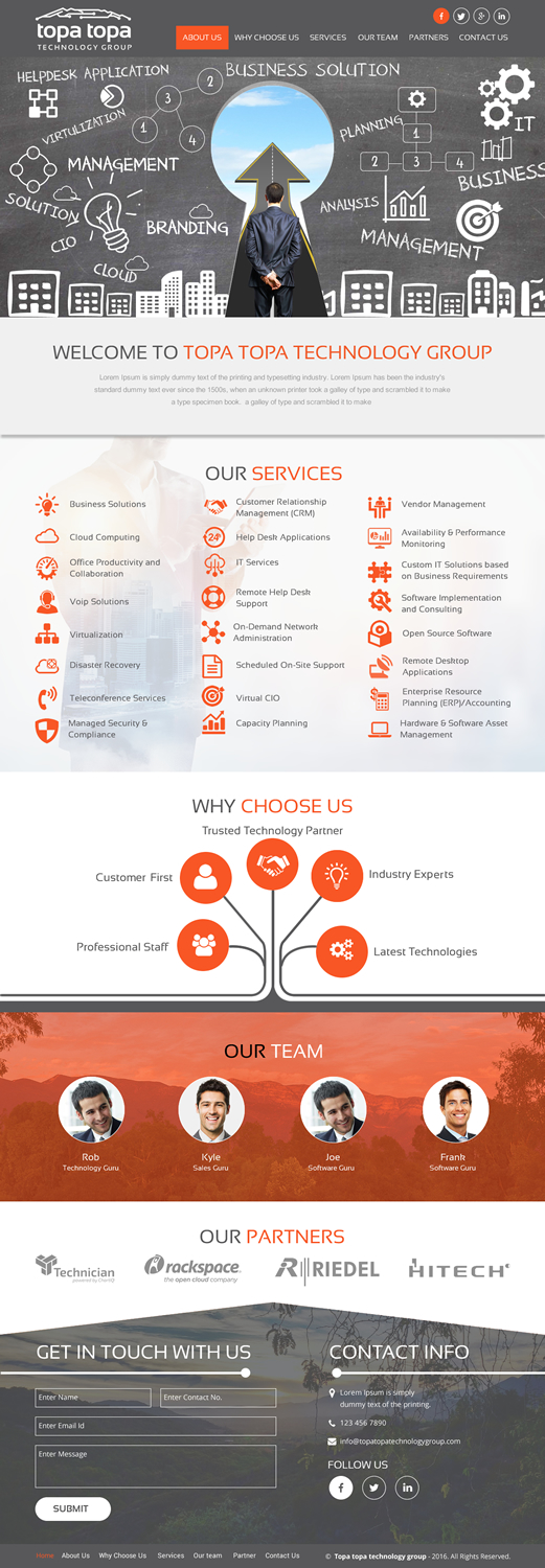 Web Design par rightway pour Topa Topa Technology Group | Design #11132707