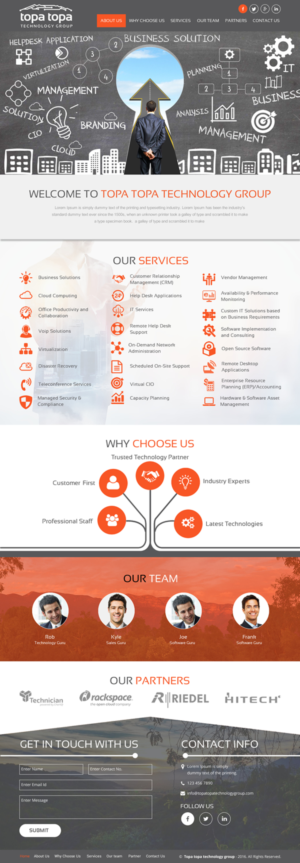 Web Design par rightway pour Topa Topa Technology Group | Design : #11132707