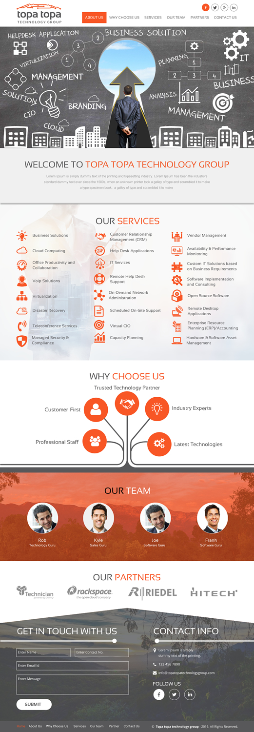 Web Design par rightway pour Topa Topa Technology Group | Design #11132721