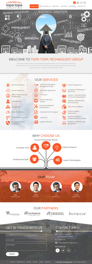 Web Design par rightway pour Topa Topa Technology Group | Design : #11132721