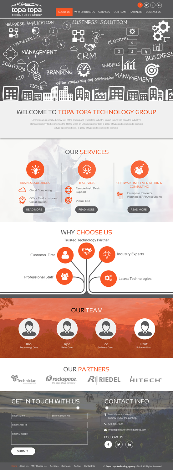 Web Design par rightway pour Topa Topa Technology Group | Design #11143707