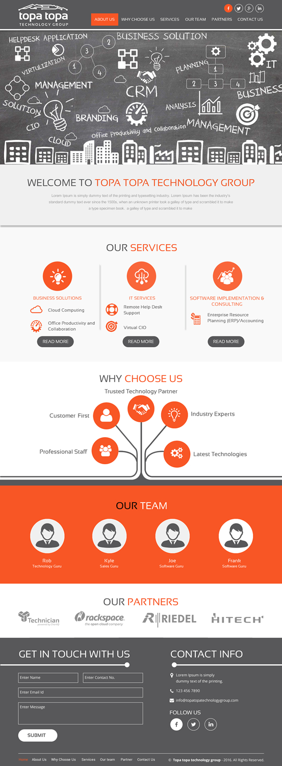 Web Design par rightway pour Topa Topa Technology Group | Design #11143708