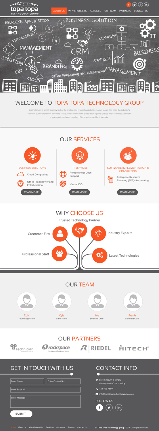 Web Design by rightway for Topa Topa Technology Group | Design: #11143711