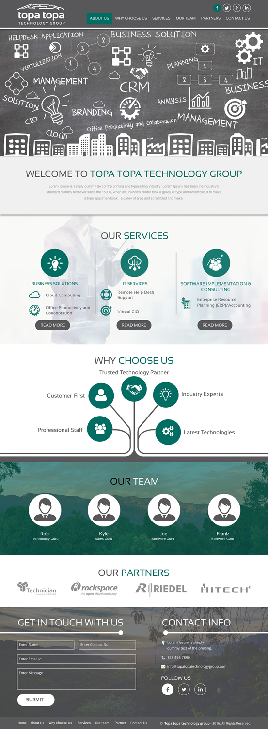 Web Design par rightway pour Topa Topa Technology Group | Design #11153760