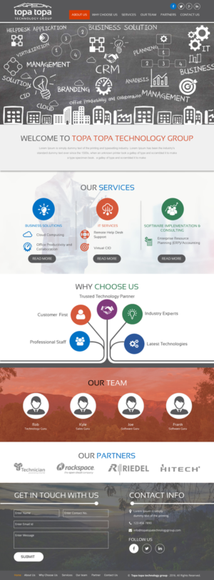 Web Design par rightway pour Topa Topa Technology Group | Design : #11153778