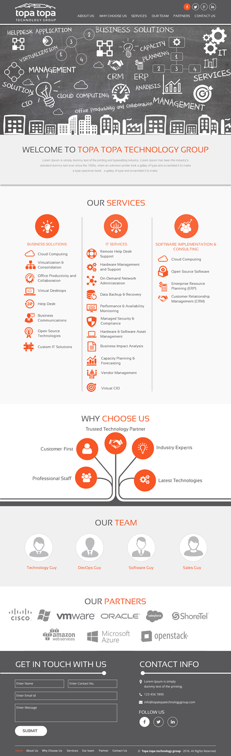 Web Design by rightway for Topa Topa Technology Group | Design #11167284