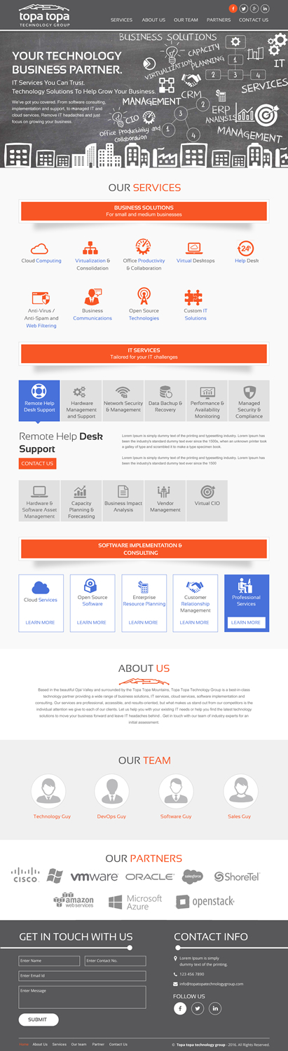 Web Design par rightway pour Topa Topa Technology Group | Design #11204265