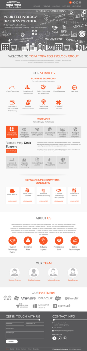 Web Design by rightway for Topa Topa Technology Group | Design: #11208512