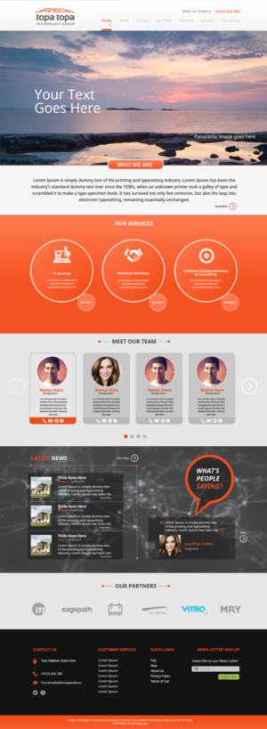 Web Design par Gfx.26™ pour Topa Topa Technology Group | Design : #11132305