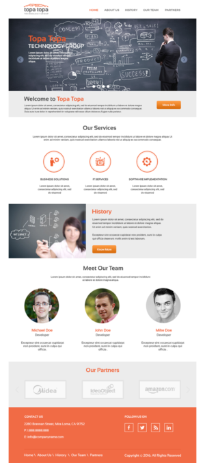 Web Design by beingmasoodahmad for Topa Topa Technology Group | Design #11139733