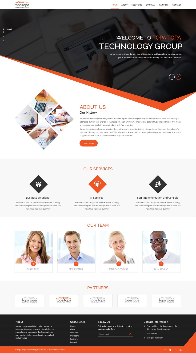 Professional, Upmarket, Information Technology Web Design for Topa Topa ...