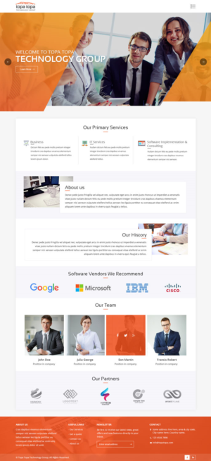Information Technology Company needs a Website... | Web Design par nzdesigners