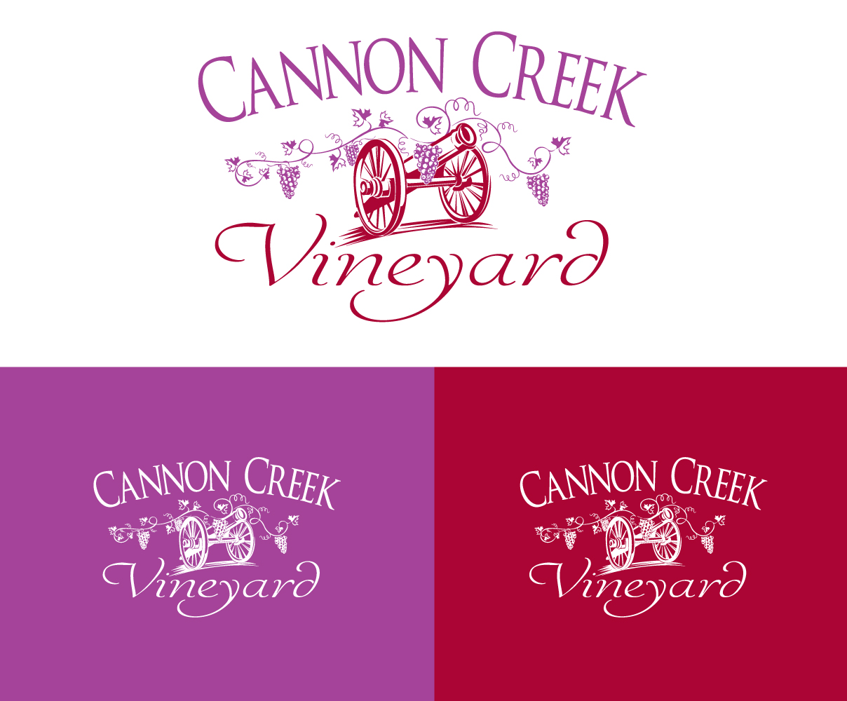 Logo-Design von blue eye für Cannon Creek Vineyard | Design #11126349