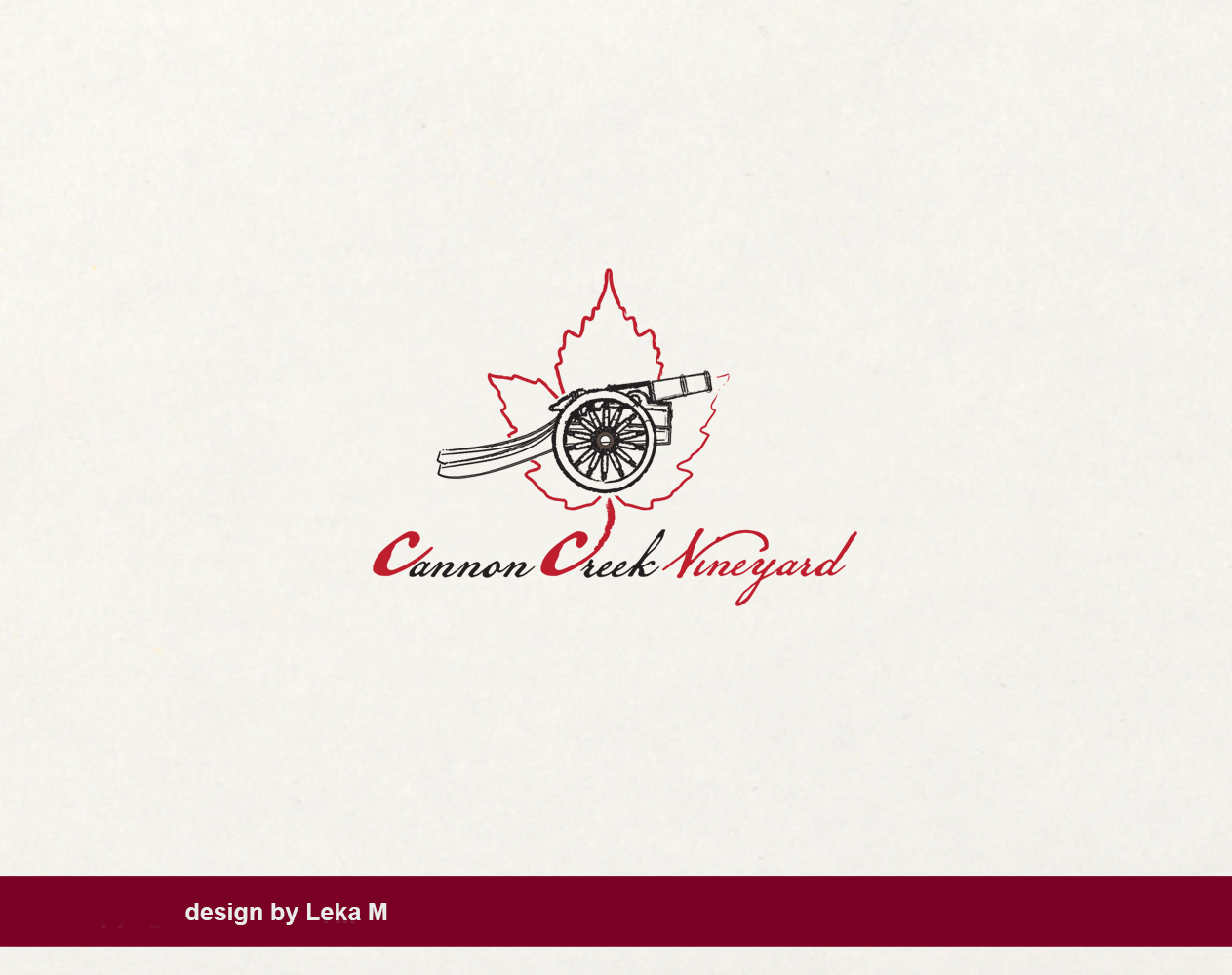 Logo-Design von leka m für Cannon Creek Vineyard | Design #11313183
