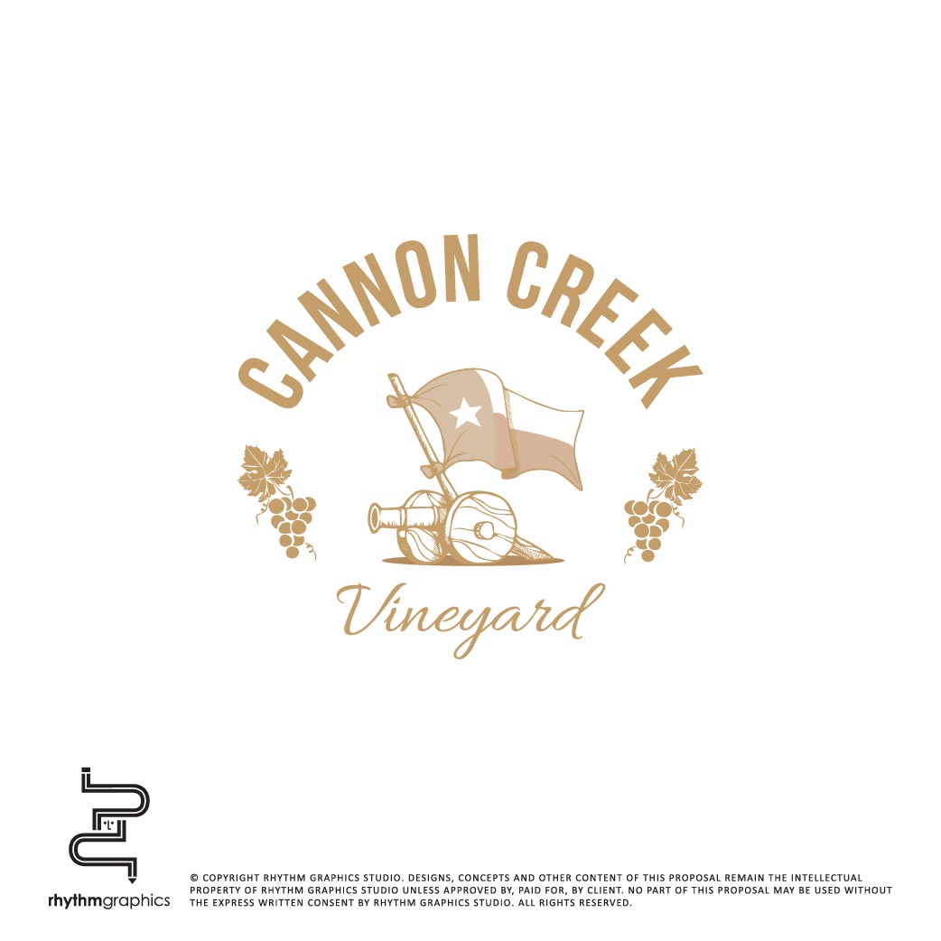 Logo Design by RhythmGraphics for Cannon Creek Vineyard | Design #11313876