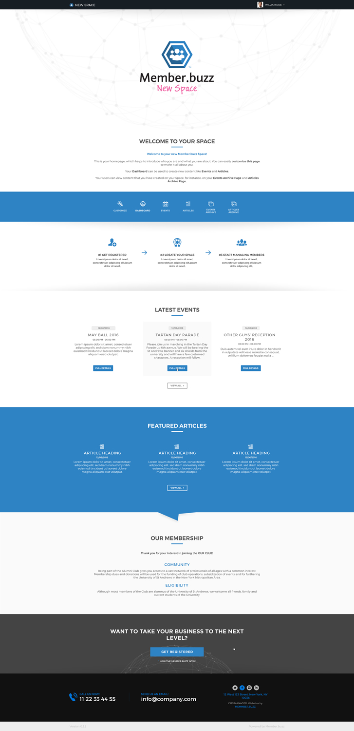 Web Design by A.D.S for Member.buzz | Design #11423135