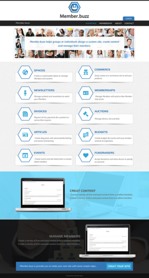 Diseño Web por Anooshaa Kachhia para Member.buzz | Diseño: #11169911