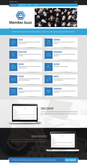 Diseño Web por Anooshaa Kachhia para Member.buzz | Diseño: #11169912