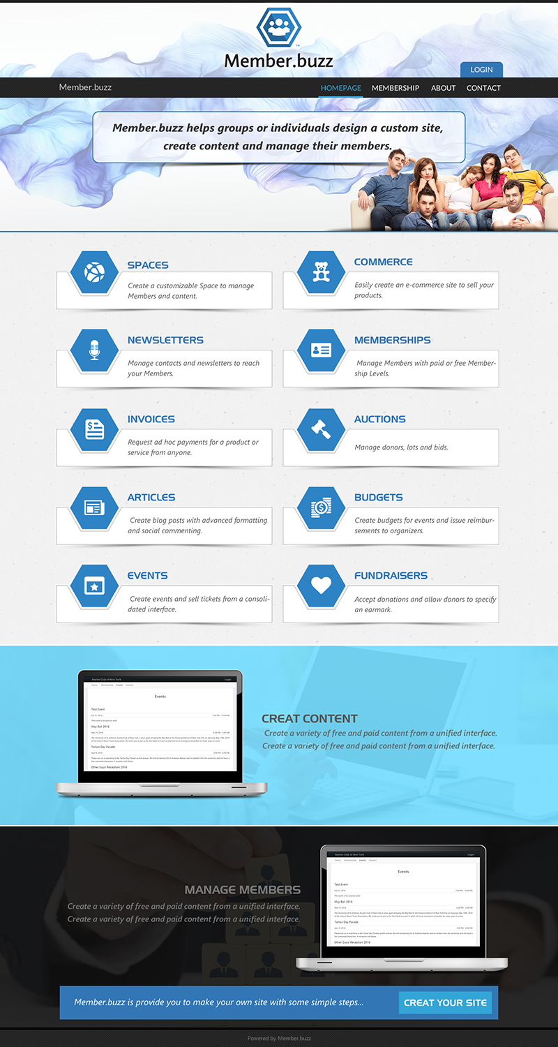 Web Design by Anooshaa Kachhia for Member.buzz | Design #11272824