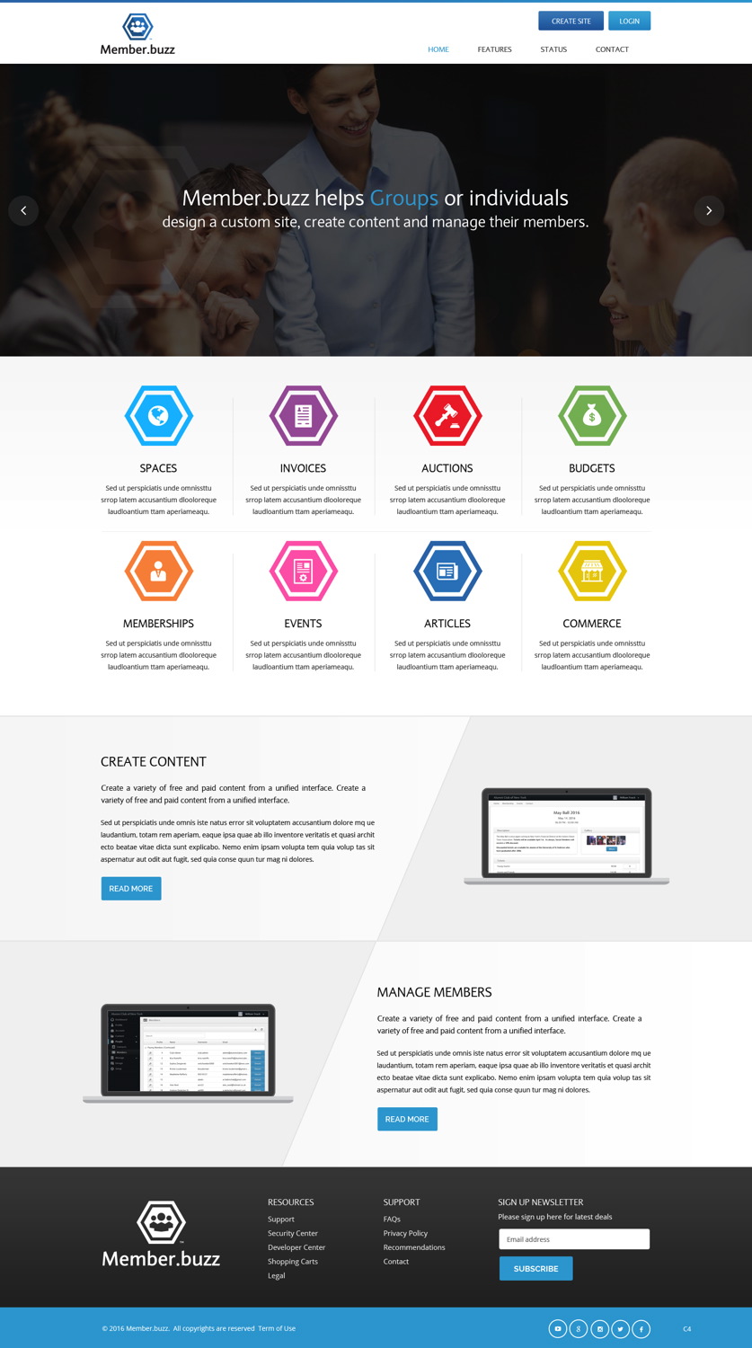 Web Design by pb for Member.buzz | Design #11108075