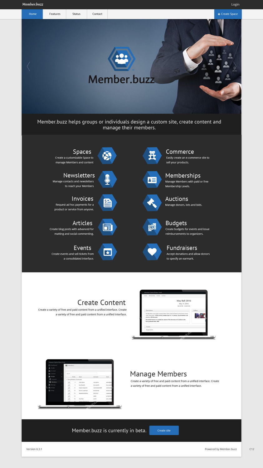 Web Design by pb for Member.buzz | Design #11108077