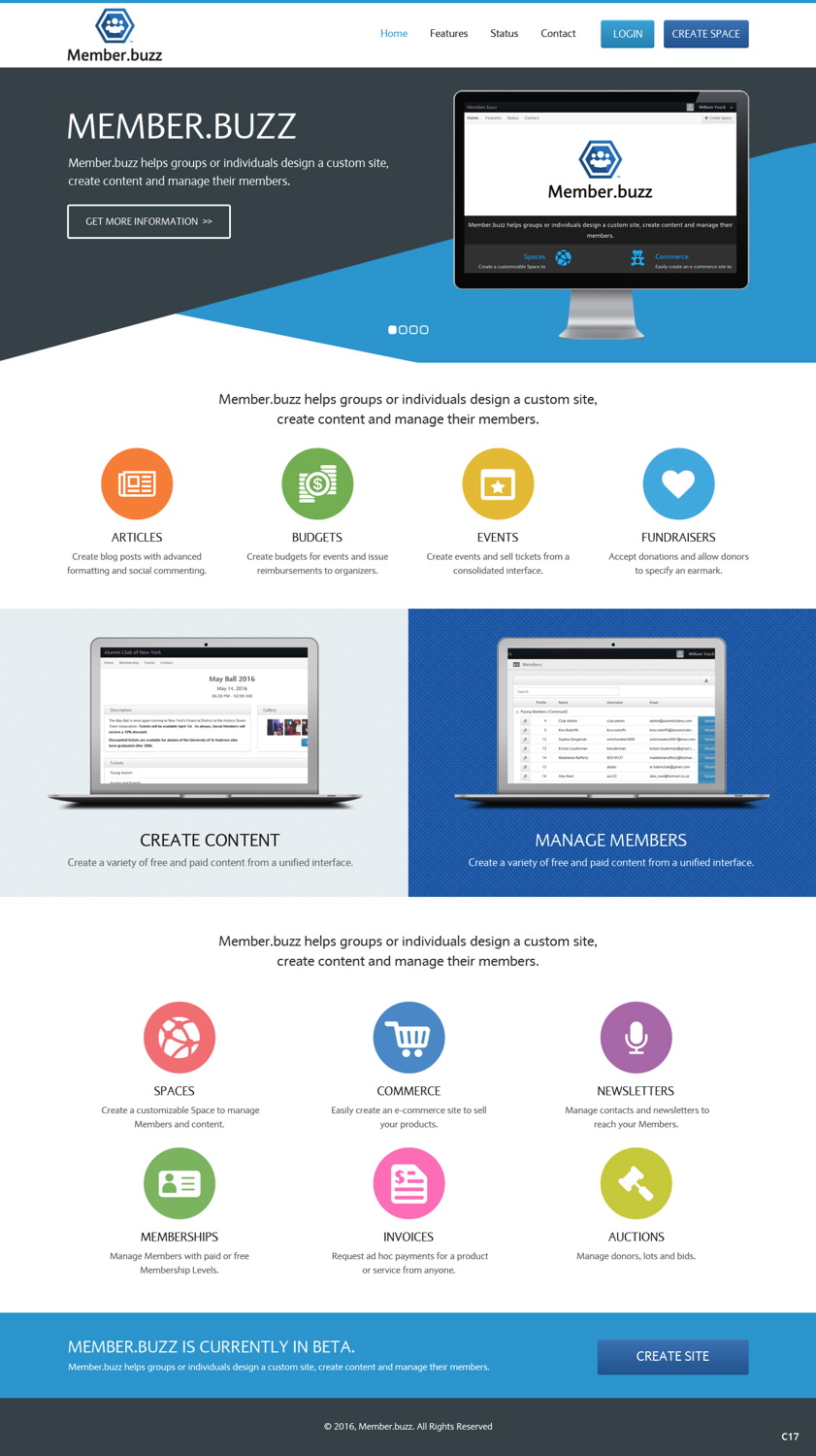 Diseño Web por pb para Member.buzz | Diseño #11108079