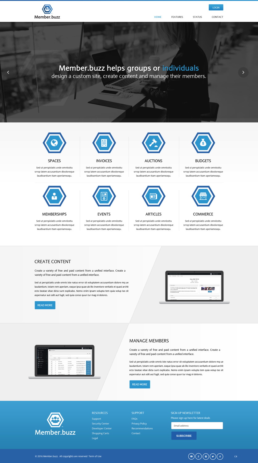 Web Design by pb for Member.buzz | Design #11108082
