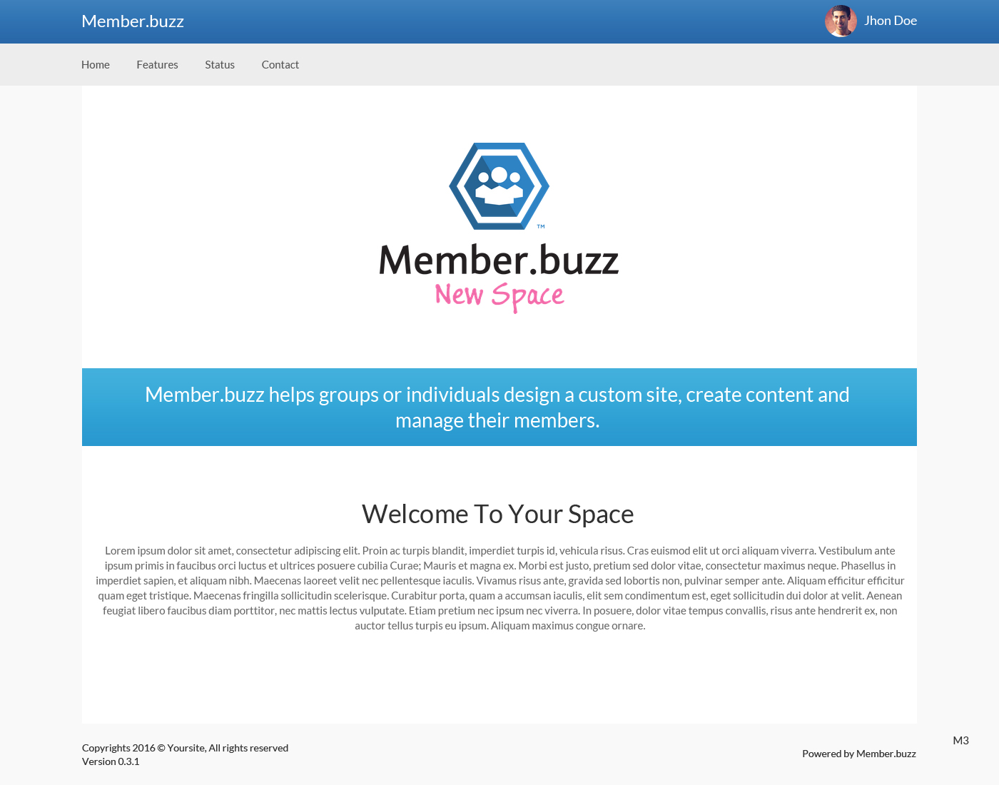 Web Design by pb for Member.buzz | Design #11108418