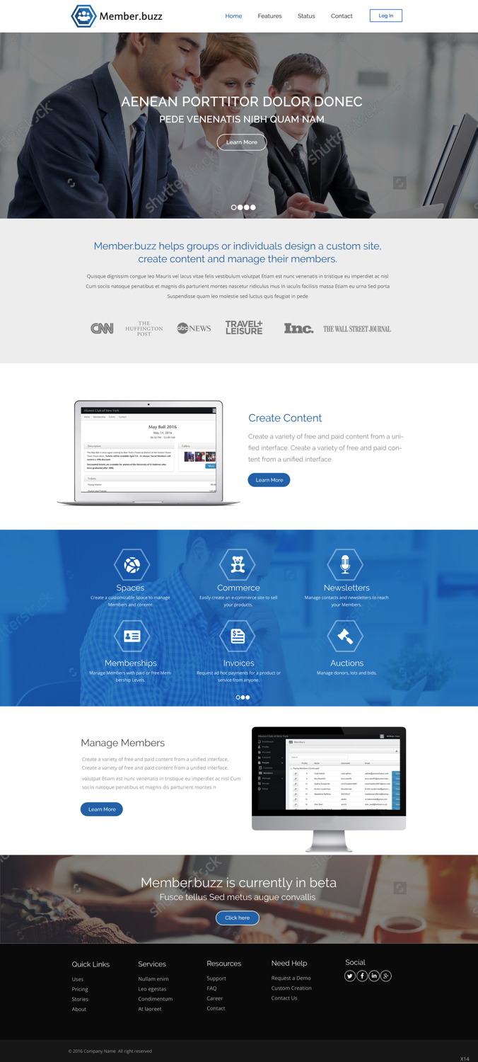 Web Design by pb for Member.buzz | Design #11125041