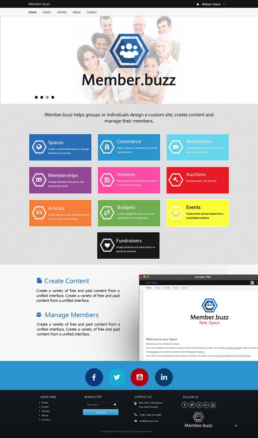 Web Design by pb for Member.buzz | Design #11125055