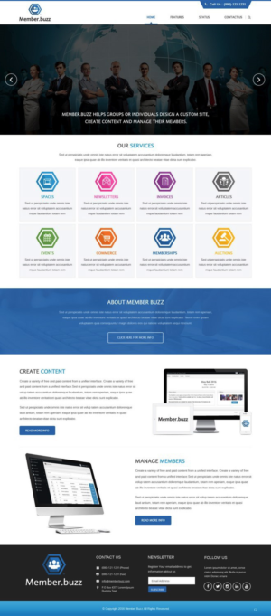 Diseño Web por pb para Member.buzz | Diseño: #11125056