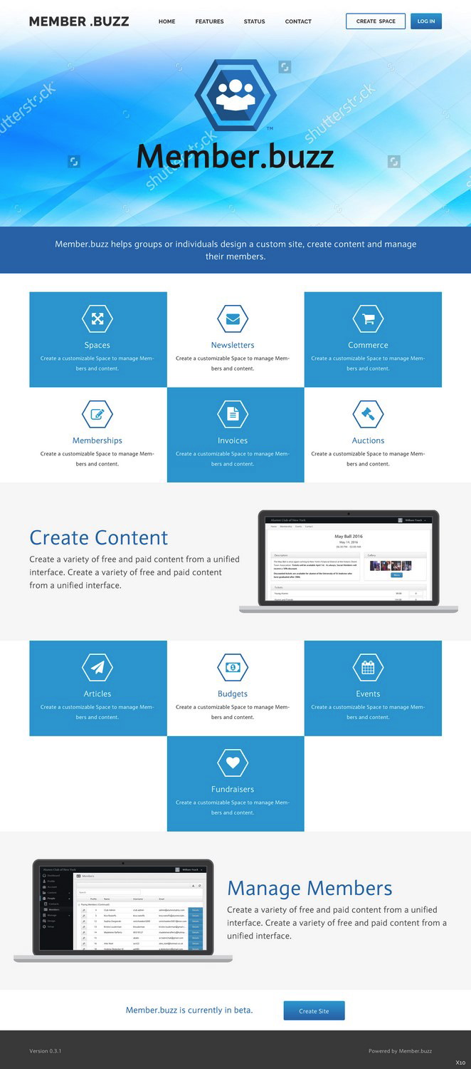 Web Design by pb for Member.buzz | Design #11125063