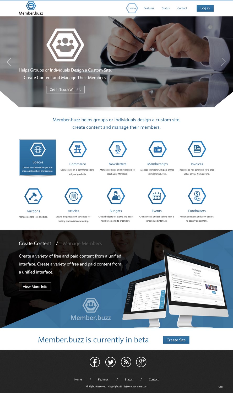 Web-Design von pb für Member.buzz | Design #11129670