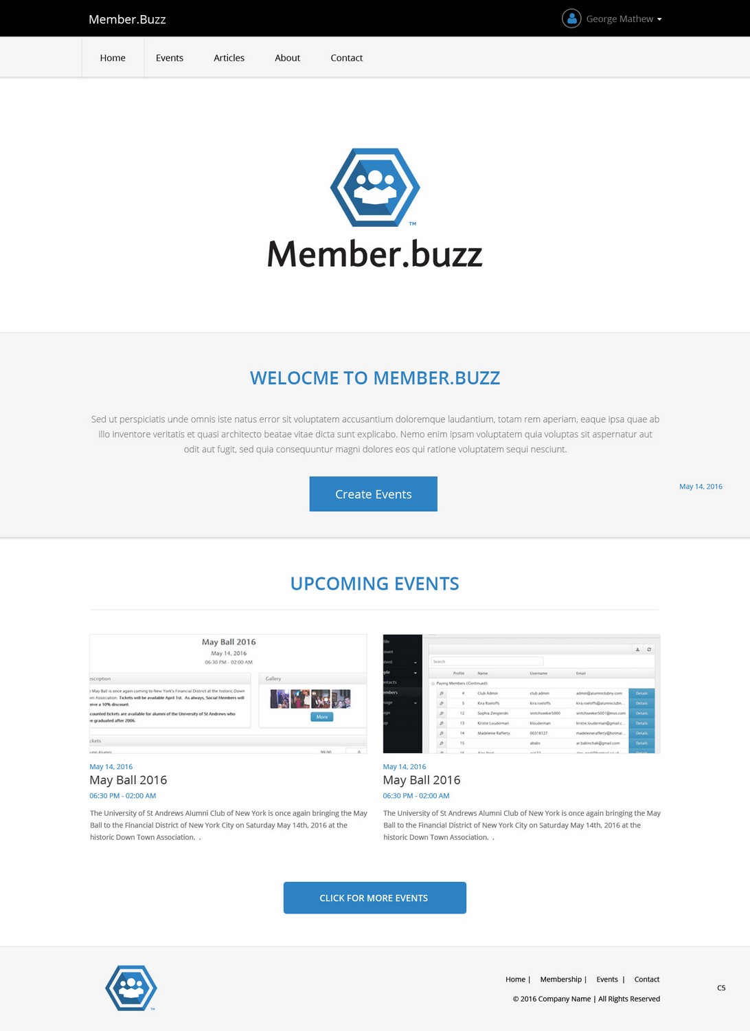 Web Design by pb for Member.buzz | Design #11136216