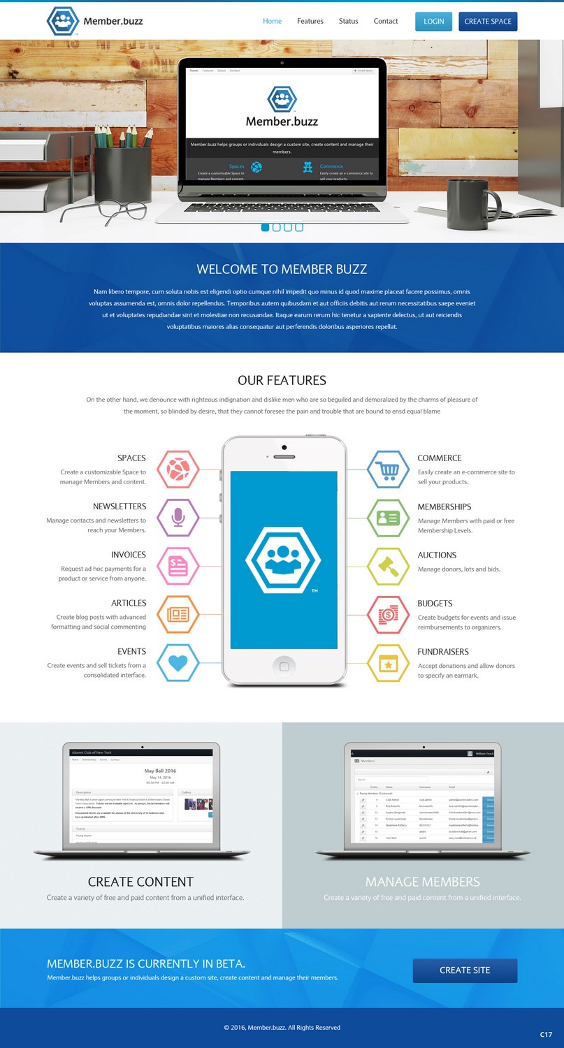 Diseño Web por pb para Member.buzz | Diseño #11156336