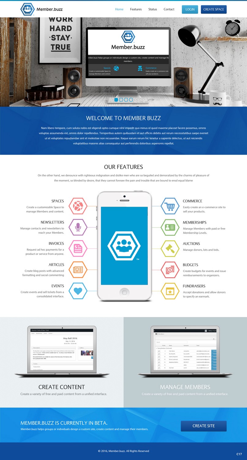 Diseño Web por pb para Member.buzz | Diseño #11279405