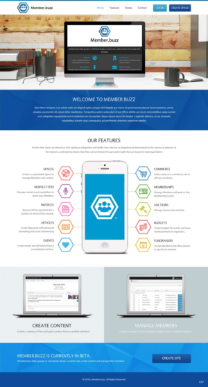 Diseño Web por pb para Member.buzz | Diseño: #11279406