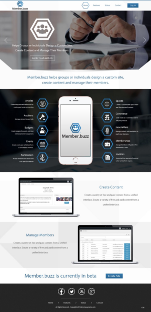 Diseño Web por pb para Member.buzz | Diseño: #11279407
