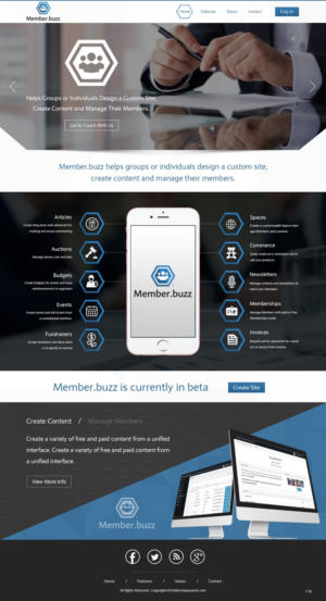 Diseño Web por pb para Member.buzz | Diseño: #11279409