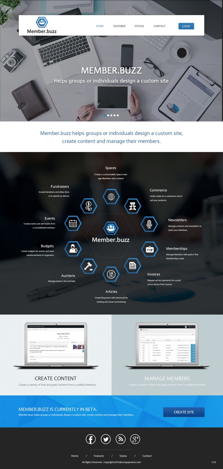 Diseño Web por pb para Member.buzz | Diseño: #11380803