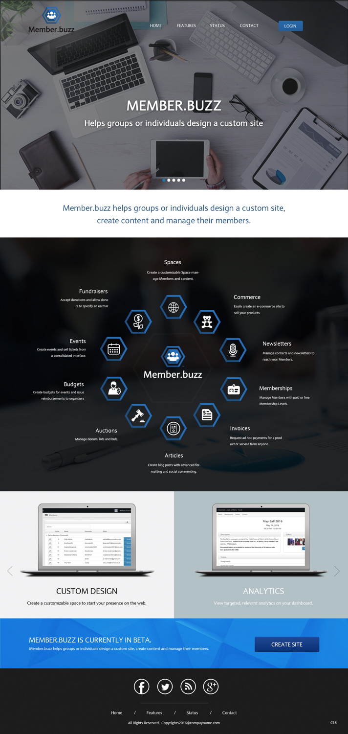 Web Design by pb for Member.buzz | Design #11408828