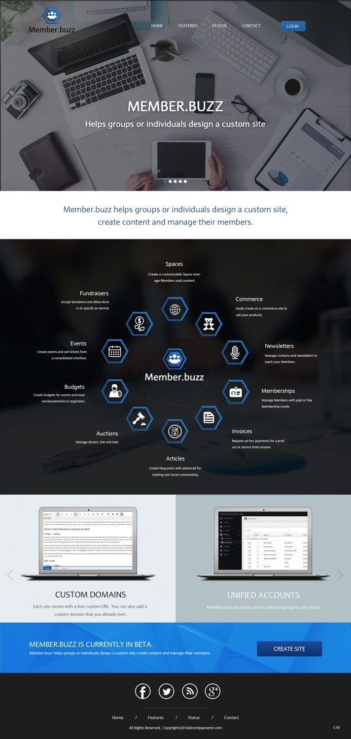 Web Design by pb for Member.buzz | Design #11408829