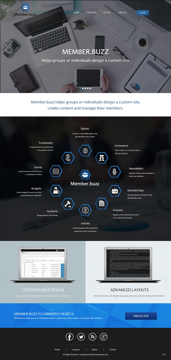 Web Design by pb for Member.buzz | Design #11408830