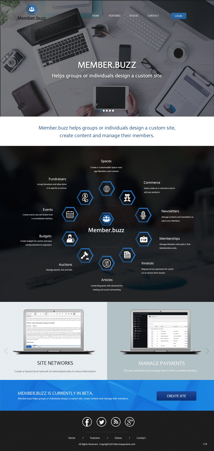 Web Design by pb for Member.buzz | Design #11408831