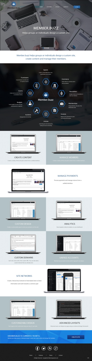 Web-Design von pb für Member.buzz | Design #11408839