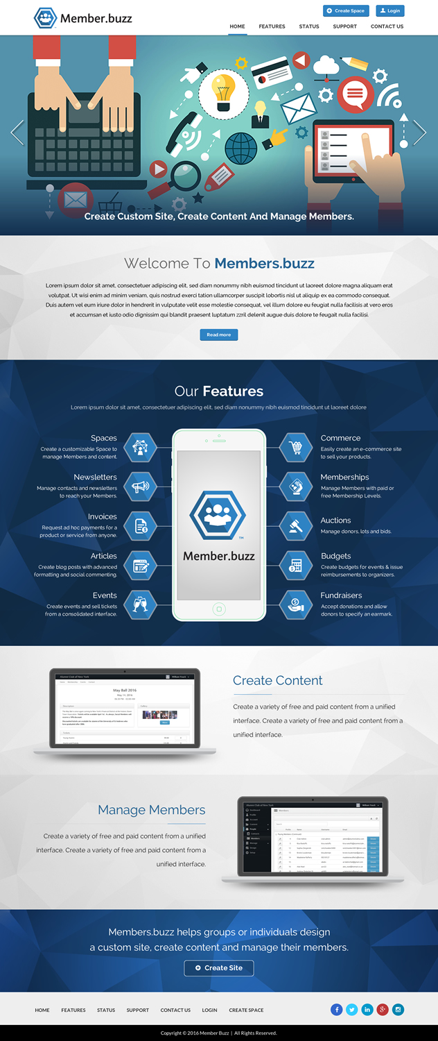 Web Design by Sbss for Member.buzz | Design #11126931